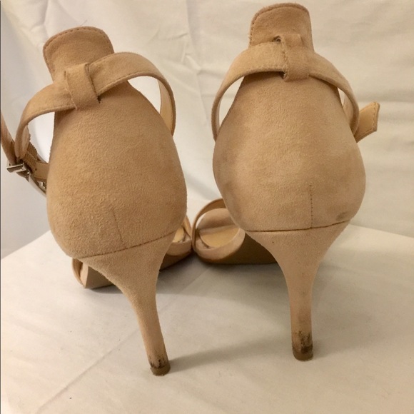 Jessica Simpson Open Toe Heels Cream sz 8 - Picture 4 of 10
